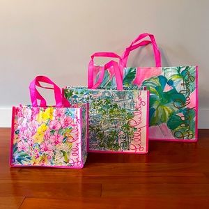 Lilly Pulitzer Tote Bags - set of three